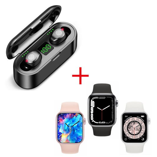 Combo Smartwatch i7 & Audífonos+Powerbank F9