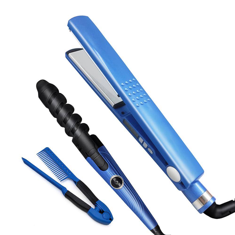 Plancha AAA Babyliss PRO + Rizador + Peine cabello Beauty Center 