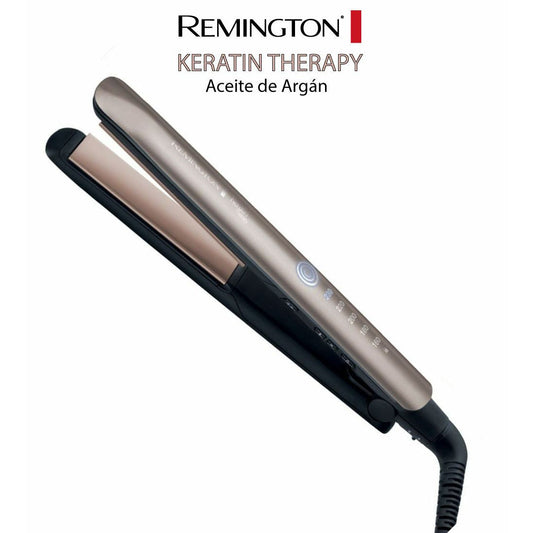 Plancha Remington Keratin Therapy AAA - Aceite de Argán cabello Beauty Center 